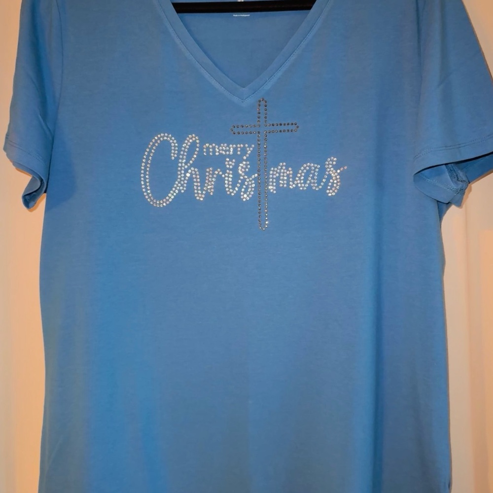 Amazon Essentials Blue Short Sleeve Tee